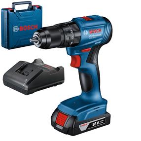 Аккумуляторная ударная дрель-шуруповерт с батареей Bosch Professional GSB-185 LI, 18 В, 2 Ah