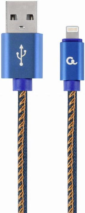 Vads Gembird USB To Lightning Premium USB 2.0, Apple Lightning, 2 m, zila krās.