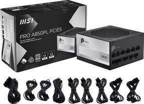 Maitinimo blokas MSI Pro A850PL PCIE5 850 W, 12 cm