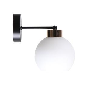 Lampa sienas Candellux Lighting Amanda, E27, 1 x 40 W, balta krās. / zelta krās.