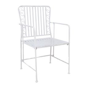 Lauko kėdė Home4you Jasmine 40106, balta sp., 53 cm x 54 cm x 92 cm