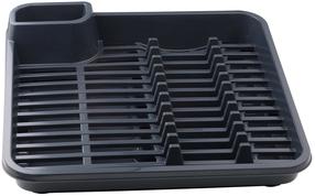 Nõudekuivatusrest Domotti Milo, 39 cm x 39 cm x 7.1 cm, plastik, hall v.