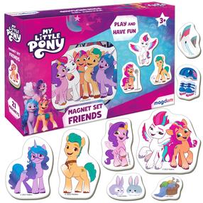 Magnetinis žaislas Lean Toys My Little Pony Friends, įvairių spalvų, 21 vnt.