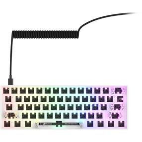 Klaviatūra Sharkoon Skiller SGK50 S4 G2 Barebone, EN, balta sp.