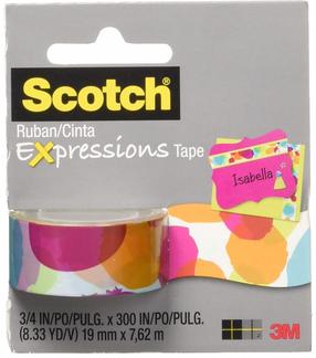 Pašlīmējošā lenta Scotch Expressions C214-P8, 7.6 m x 1.9 cm