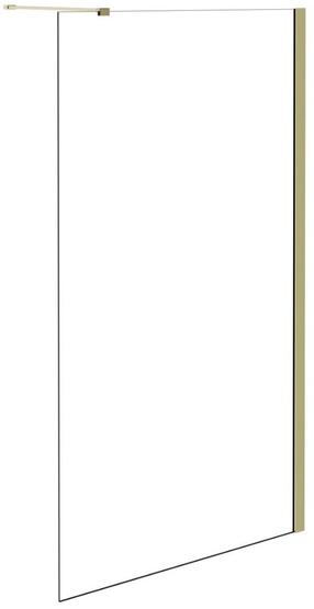 Dušo sienelė Besco Eco-N Walk-In, 100 cm x 195 cm, aukso sp./grūdintas