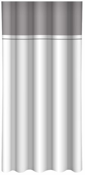 Naktinė užuolaida ZMH-04, balta sp./pilka sp., 160 cm x 270 cm