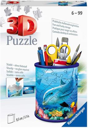 3D пазл Ravensburger Pencil Cup Undervwater World, 1 см x 0.8 см, 54 шт., синий цв./многоцветный
