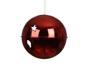 Eglutės žaisliukas Decoris Bell, raudona sp., geležis/polistirenas