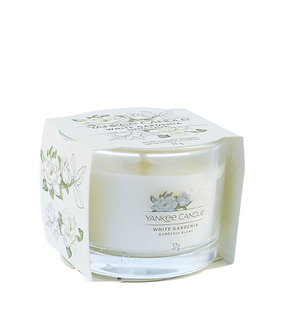 Свеча, ароматическая Yankee Candle White Gardenia, 37 г, белый цв.