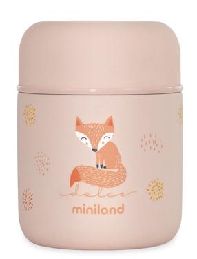 Termoss pārtikai Miniland Dolce Mini Candy, 280 ml, 0 mēn., plastmasa/nerūsējošais tērauds, rozā krās.