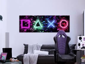Репродукция Artgeist Fun Symbols DKNW1539XXL, 150 см x 50 см