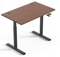 Datorgalds regulējams augstums Up Up Ragnar KD-57021PT/D22-20N, 75 cm x 120 cm, 73 - 123 cm, brūna krās./melna krās.