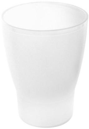 Joogiklaas Gio'Style Trippy, plastik, 7.8 cm, läbipaistev v./valge v.