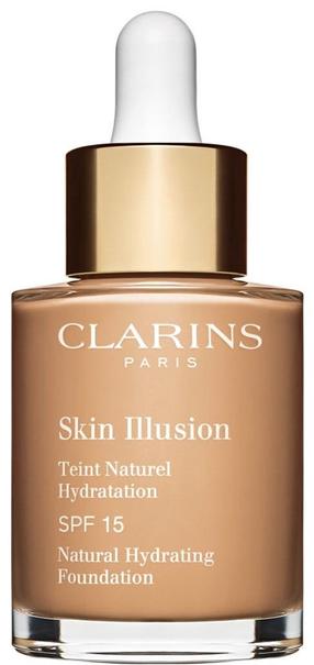 Šķidrā grima bāze Clarins Skin Illusion Natural Hydrating Foundation, SPF 15, 110 honey, 30 ml