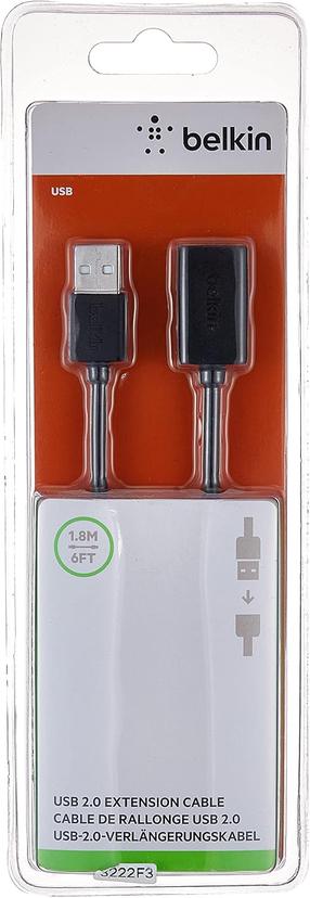 Kabelis Belkin, USB Type A, 180 cm, melna krās.