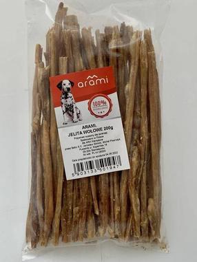 Skanėstas šunims Arami Dried Beef Intestines, jautiena, 0.2 kg