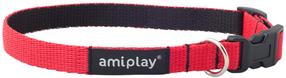 Antkaklis šunims Amiplay Twist, raudona sp., 350 - 500 mm x 20 mm, 35-50