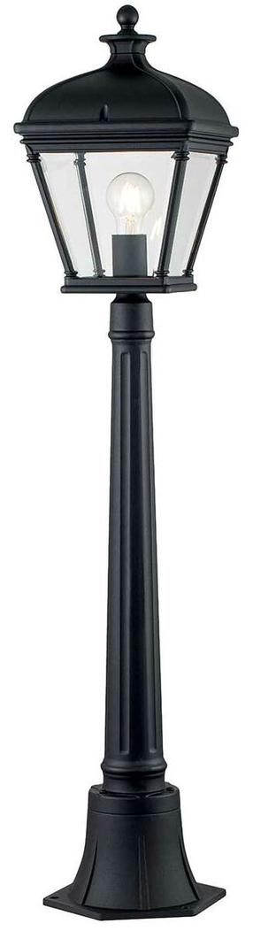 Vabalt seisev välisvalgusti Elstead Lighting Bayview, 60W, E27, IP44, must v., 18 cm x 104.1 cm