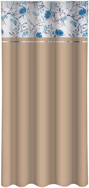 Nakts aizkari ZMS-007, balts krās./zila krās./bēša krās., 140 cm x 250 cm
