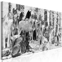 Reprodukcija Artgeist Wolf Pack N9391, 120 cm x 40 cm