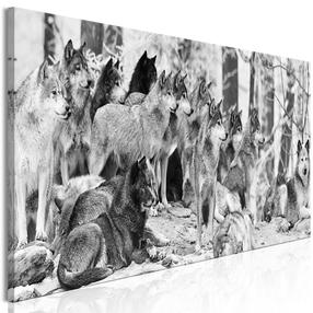 Reproduktsioon Artgeist Wolf Pack N9391, 120 cm x 40 cm