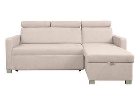 Kampinė sofa - lova Brico, smėlio sp., 204 x 168 cm x 88 cm
