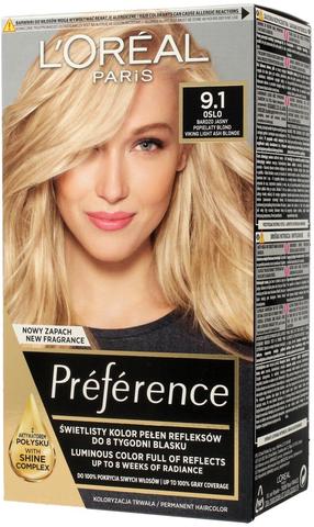 Juuksevärv L’Oréal Paris Preference, oslo v., 9.1, 160 ml