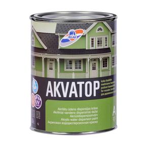 Krāsas koka fasādēm Rilak Akvatop, tumši brūna krās., 0.9 l