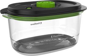 Pārtikas trauks FoodSaver FFC022X, 1.18 l, 21.5 cm x 13 cm, caurspīdīga krās./pelēka krās.