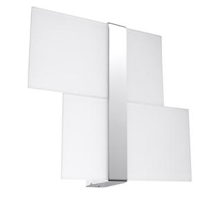 Šviestuvas sieninis Sollux Massimo Duo 10516552, G9, 2 x 40 W, balta sp. / pilka sp.