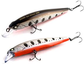 Vobleris Akara Best Minnow 110SP A88, 11 cm, 17 g, sudraba krās./melna krās./sarkana krās.