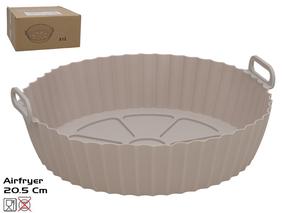 Силиконовый вкладыш для фритюрницы Kitchen&GO, серый цв., 20.5 см x 20.5 см