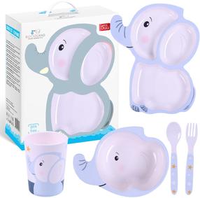 Indų komplektas Bocioland Elephant, 1 m., plastikas, balta sp./žydra sp.