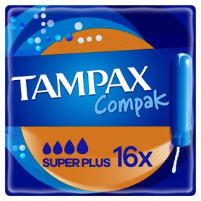 Higieniniai tamponai Tampax Compak Super Plus, 16 vnt.