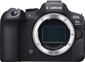Sistēmas fotoaparāts Canon EOS R6 Mark II, melna krās.