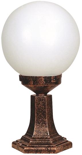 Pastatomas lauko šviestuvas Opviq BSU-68160-BKR-KOP, 60W, E27, IP65, ruda sp., 25 cm x 46 cm