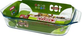 Stiklinis indas Pyrex, skaidri, 39 cm x 25 cm