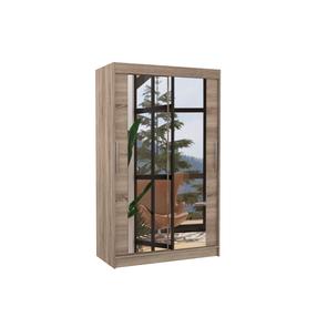 Шкаф ADRK Tibago, трюфель цв., 120 см x 58 см x 200 см, с зеркалом