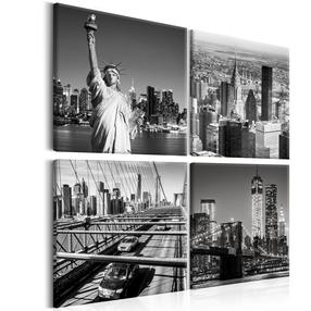Reprodukcija Artgeist Faces of New York MDF02, 90 cm x 90 cm