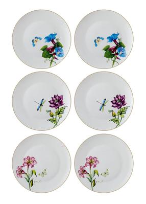 Lėkščių rinkinys serviravimo Hermia DNR0066, 27 cm x 27 cm x 2 cm, įvairių spalvų