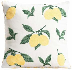 Dekoratyvinės pagalvėlės užvalkalas Homla Kiran 243568, balta sp./geltona sp./žalia sp., 45 cm x 45 cm