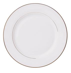 Šķīvis pusdienu Ambition Aura Gold, Ø 27 cm, zelta krās./balta krās.