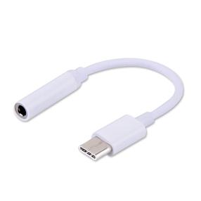 Adapteris Savio AK-35 3.5 mm female, USB-C, 0.12 m, balta krās.