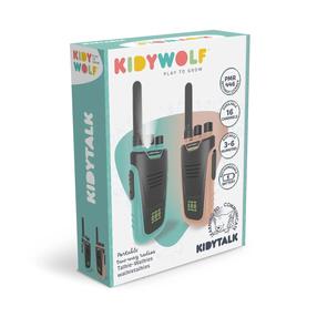 Набор для ролевых игр, рации KidyWolf Kidytalk 4110401-0281, зеленый цв./розовый цв.
