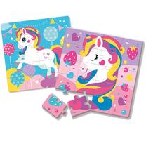 Magnetinė dėlionė ASKATO Magnetic Puzzle Unicorns, įvairių spalvų, 40 vnt.