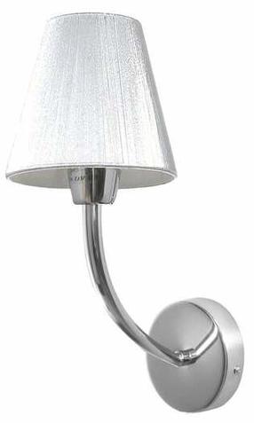 Lampa sienas Britop Cubana, E14, 1 x 40 W, sudraba krās. / hroma krās.
