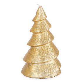 Kalėdinė žvakė, kūginė Homla Lapland, 25 h, Aukso