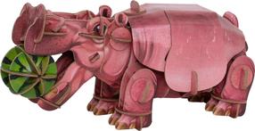 3D-pusle MakeBug Hippo MB-D-0019, 4 cm x 9 cm, roosa v.