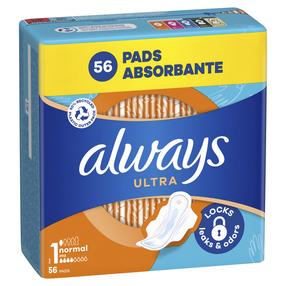 Hügieenisidemed Always Daily Ultra Size 1, 56 tk